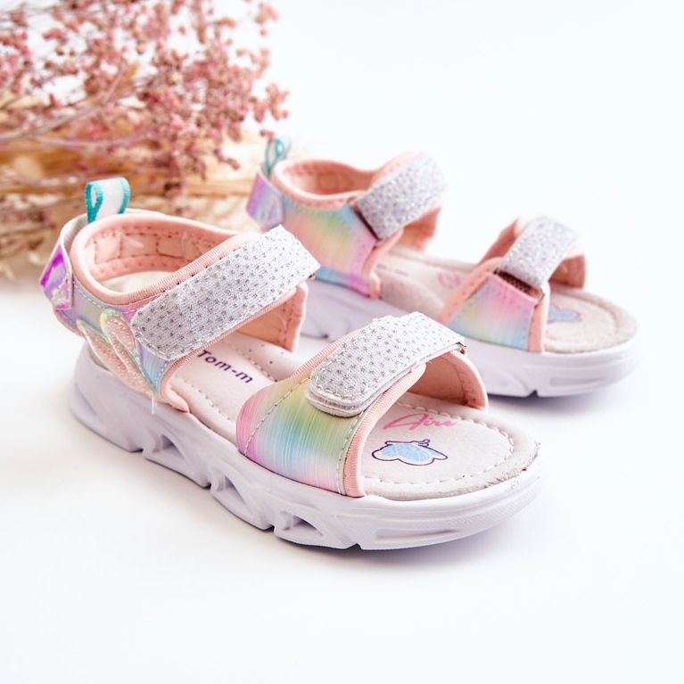 PJ2 Children's Classic Sandals With Velcro Multicolor Darrin pink multicolored 1