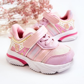 PJ2 Children's Light Sport Shoes With Velcro Pink Akella 2