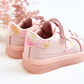 PA1 Children's Leather Sport Shoes With Velcro Pink Baylene 2 PA1 Children's Leather Sport Shoes With Velcro Pink Baylene 2