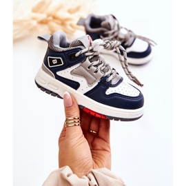 Children's High Sport Shoes Navy Blue Bruce 1 Children's High Sport Shoes Navy Blue Bruce 1