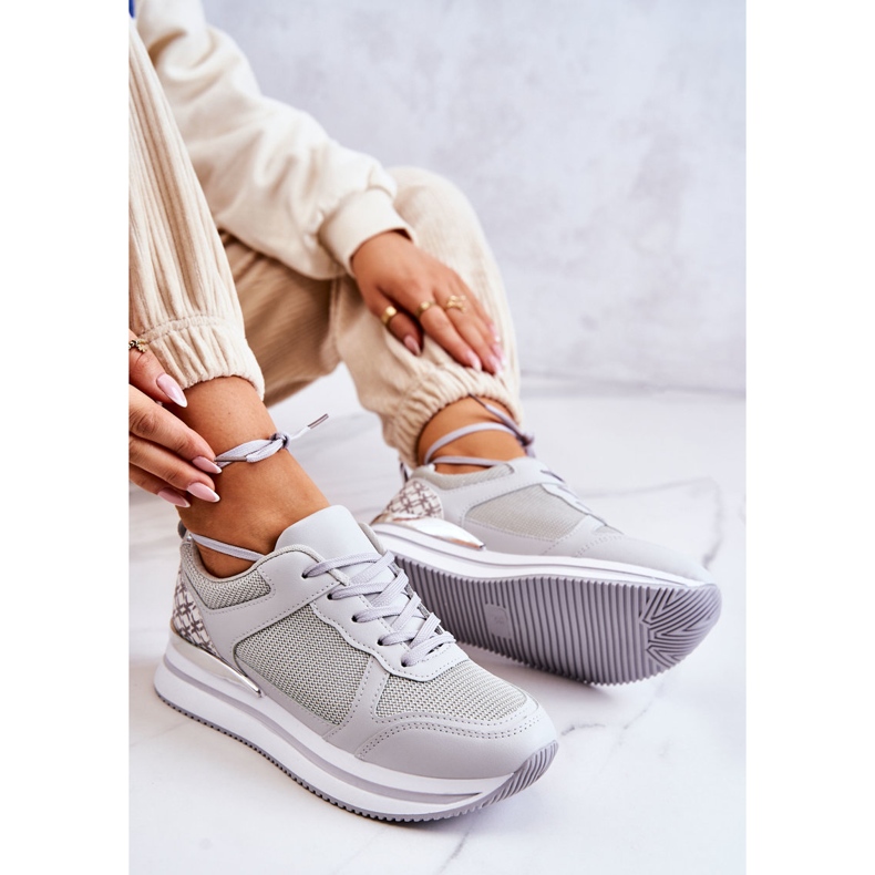 PG1 Women's Classic Sport Shoes On Wedge Gray Advanced silver grey 2 PG1 Women's Classic Sport Shoes On Wedge Gray Advanced silver grey 2