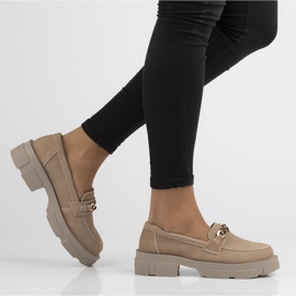 Leather shoes Filippo DP3221 / 21 Be beige 1