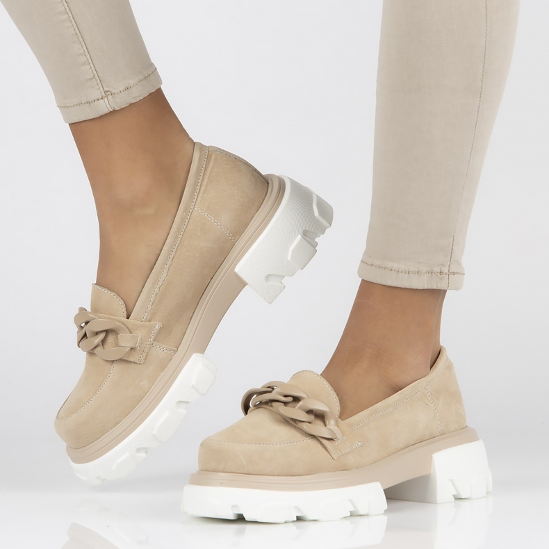 Leather shoes Filippo DP3718 / 22 Be beige 1