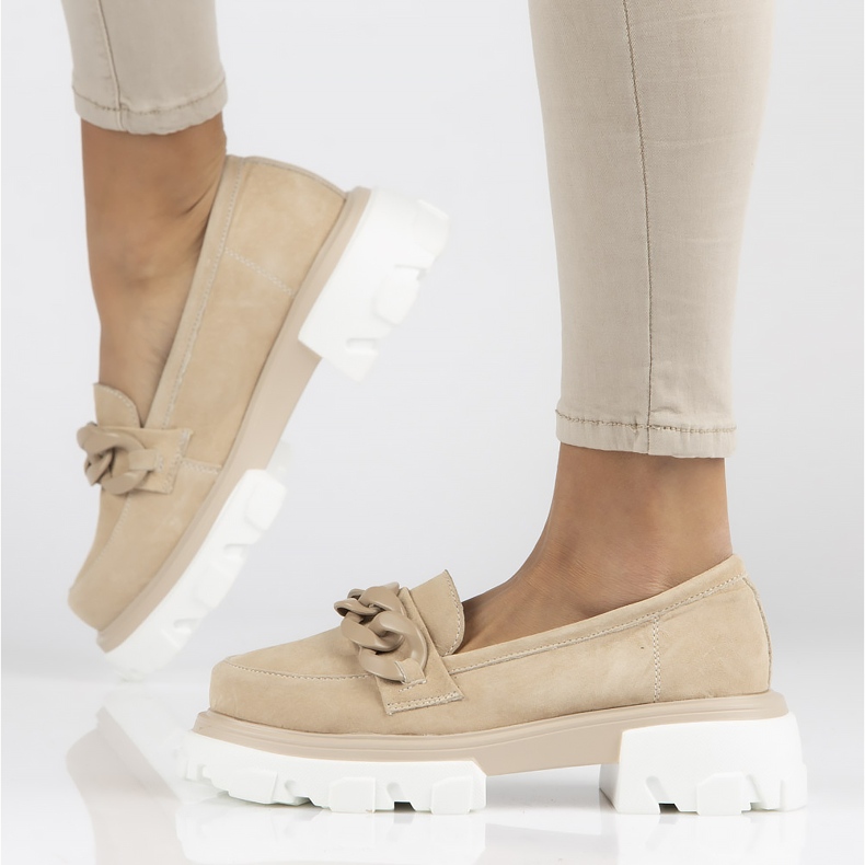 Leather shoes Filippo DP3718 / 22 Be beige 2