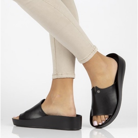 Leather slippers Filippo DK2059 / 22 Bk black 2