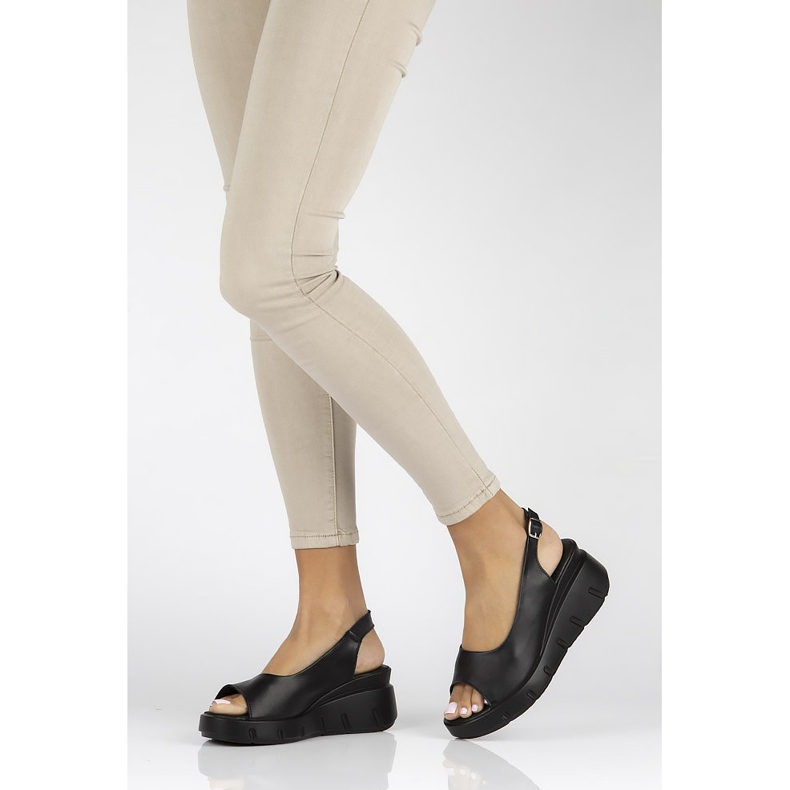 Leather sandals Filippo DS3595 / 22 Bk black 1