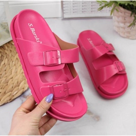 Rubber Slippers With Pink Clasps In S.Barski 1