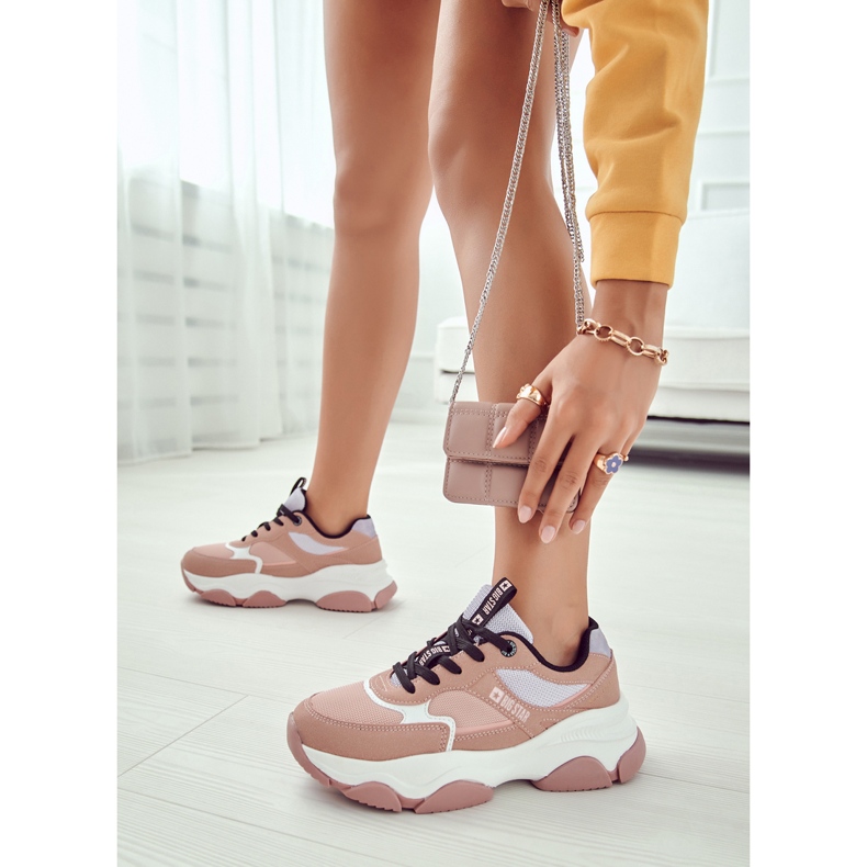 Women's Sneakers Sport Shoes Big Star JJ274577 Pink 1