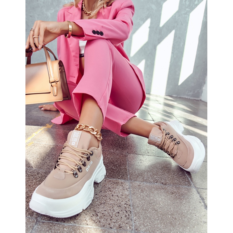 Women's sports shoes Sneakers Big Star JJ274A222 Beige 1 Women's sports shoes Sneakers Big Star JJ274A222 Beige 1