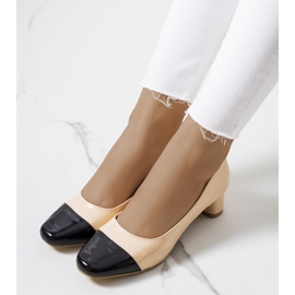 Beige Dikra women's pumps black 1