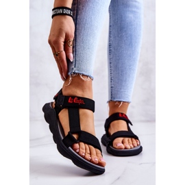 Women's sports sandals Lee Cooper LCW-22-34-0955L Black 1