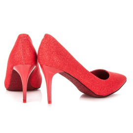 Qinba Pumps with glitter red 2