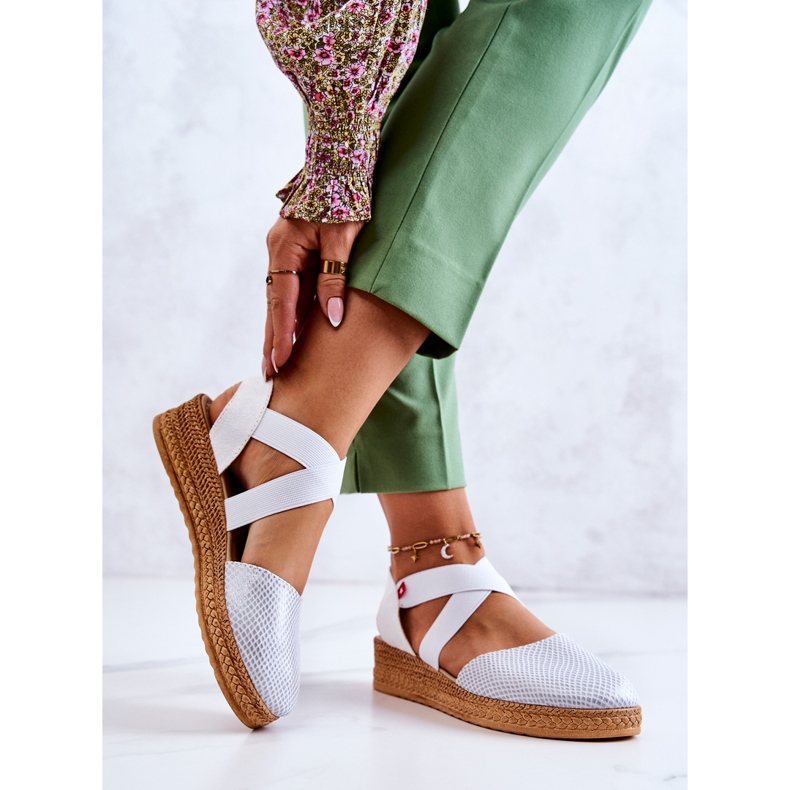 Women's Fashionable Espadrilles Big Star JJ276036 White 1 Women's Fashionable Espadrilles Big Star JJ276036 White 1