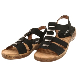 Comfortable black sandals Evento 22SD35-4940 2