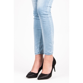 Qinba Suede high heels black 1