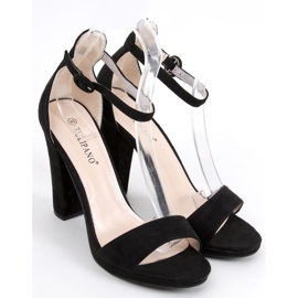 Ficaria Black high-heeled sandals 1
