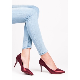 Qinba Maroon high heels multicolored 1