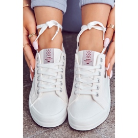 Women's Sneakers Tied Cross Jeans JJ2R4038C White 2