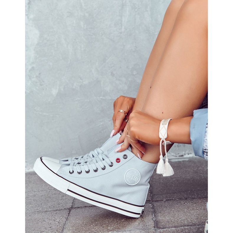 Women's High Sneakers Big Star JJ274209 Blue 1