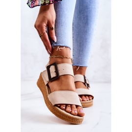 Women's Suede Sandals Big Star JJ276032 Beige 1