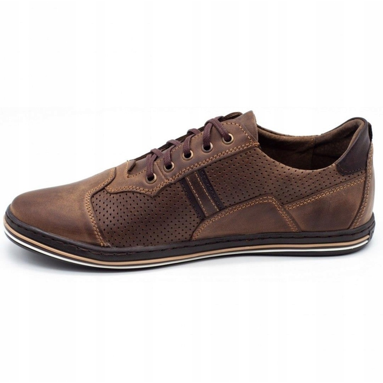 Polbut Casual men's shoes 1801P brown 1