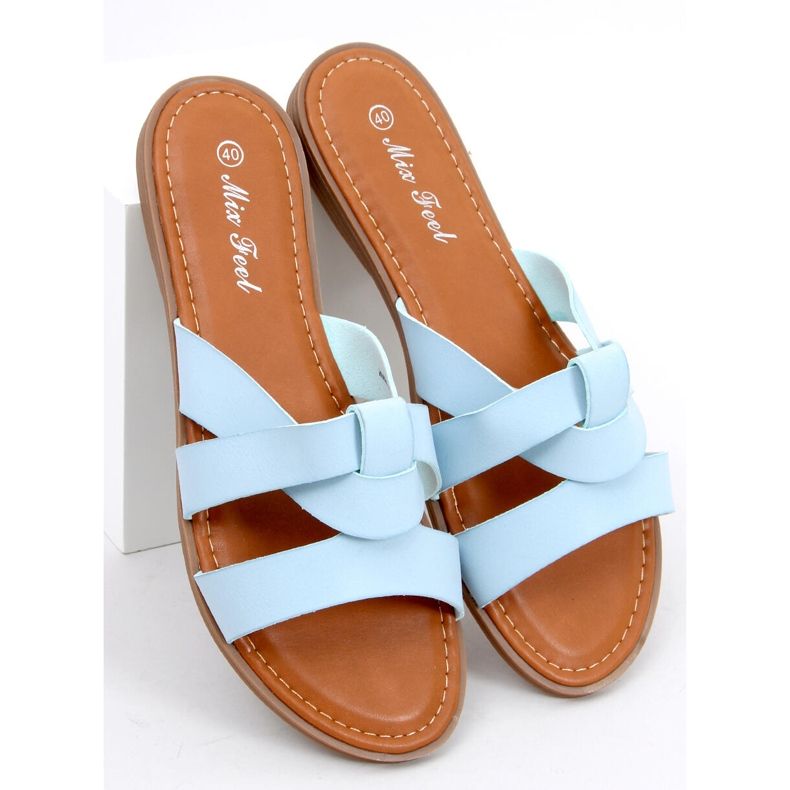 Women's Cross Slippers Poppy Blue 1