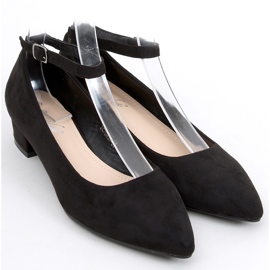 Bellis Black low heel pumps 1