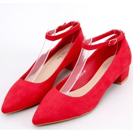 Bellis Red low heel pumps 1