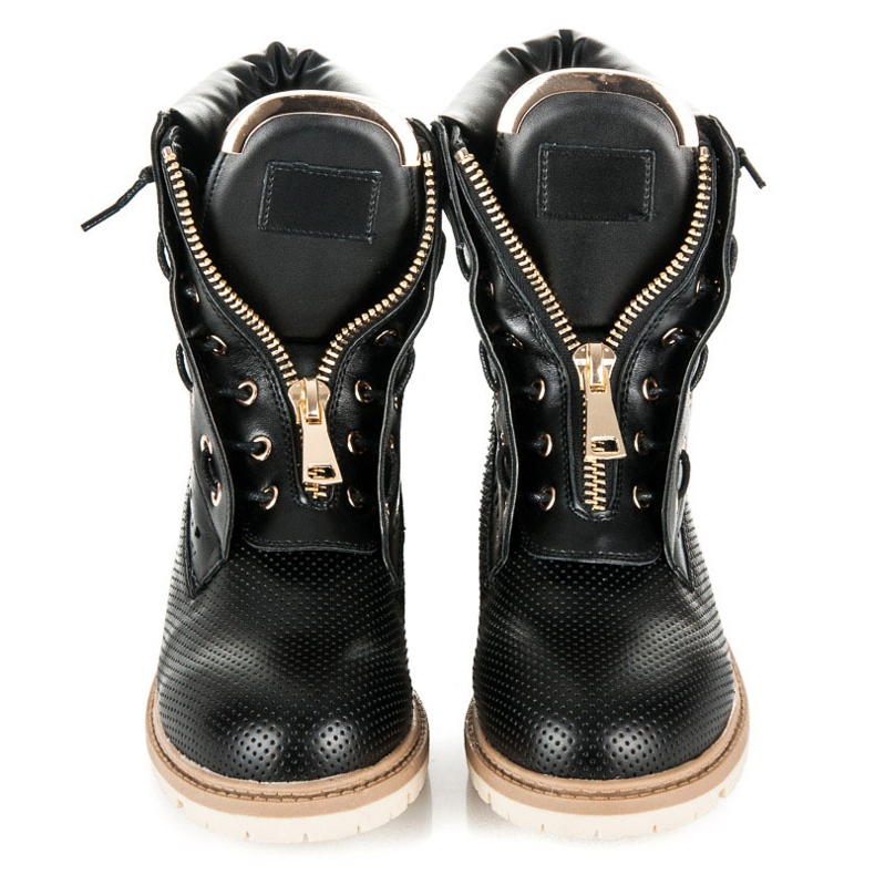 Seastar Openwork trappers with a zipper black 1