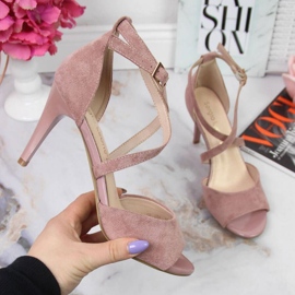 Pink sandals on a high heel W Sergio Leone 1