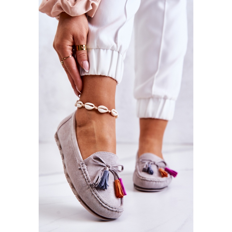 PS1 Women's Gray Wilessa suede loafers grey 1