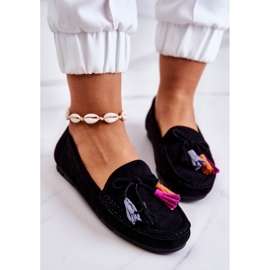 PS1 Women's Black Wilessa suede loafers 1