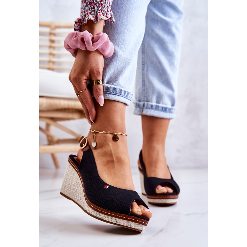 PS1 Women's Comfortable Sandals With Buckle Black Thallas 1