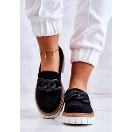 PS1 Suede Loafers With Black Talisa Decoration 5
