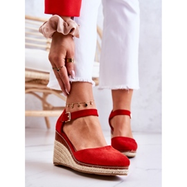 PS1 Women's Espadrilles On Red Tamarill Wedges 2