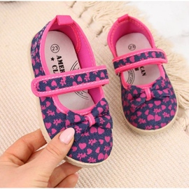 Ballerinas Sneakers Navy Blue Jr American Club pink 1