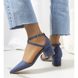 Blue pumps on the Hyde post 1