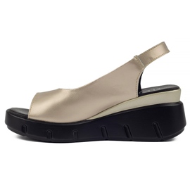 Leather sandals Filippo DS3595 / 22 Go golden 1