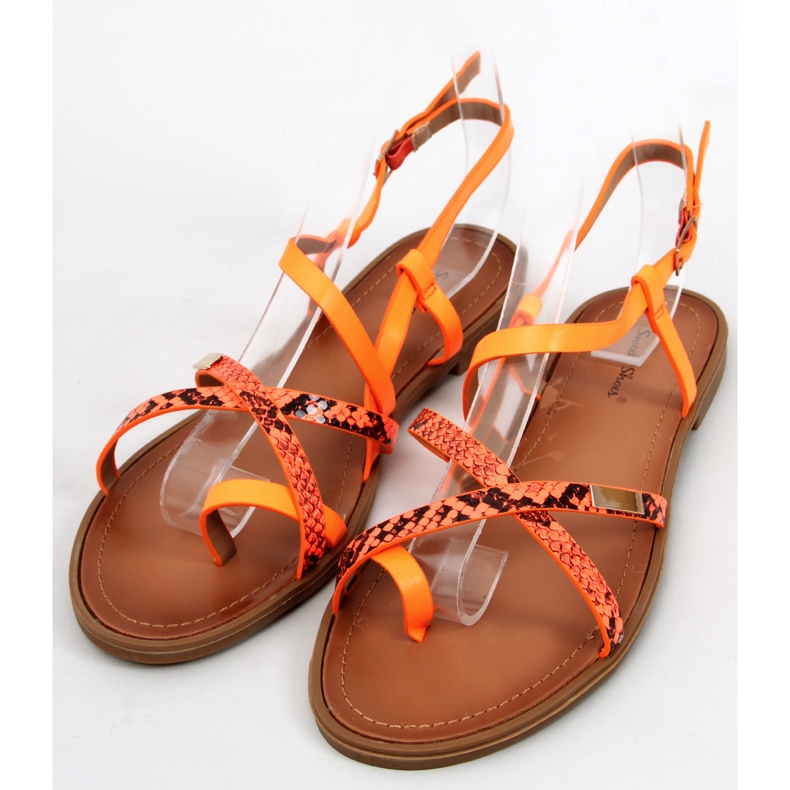 Trudy Orange women's sandals 2