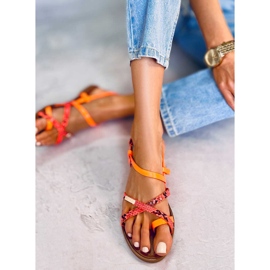 Trudy Orange women's sandals 3