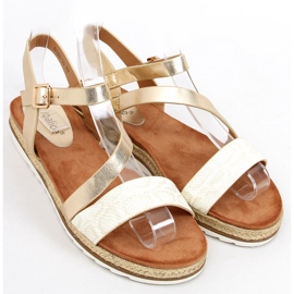 Gold espadrilles sandals Katia Gold golden 1 Gold espadrilles sandals Katia Gold golden 1