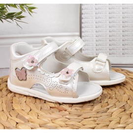 Velcro white sandals At the American Club 2