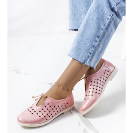 Cassinia pink openwork shoes 1