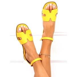 Women's sandals by Lorena Mostaza yellow 1