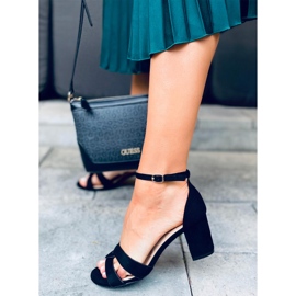 Moly Black high-heeled sandals 1
