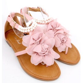 Sandals with Debby Pink pearls 2