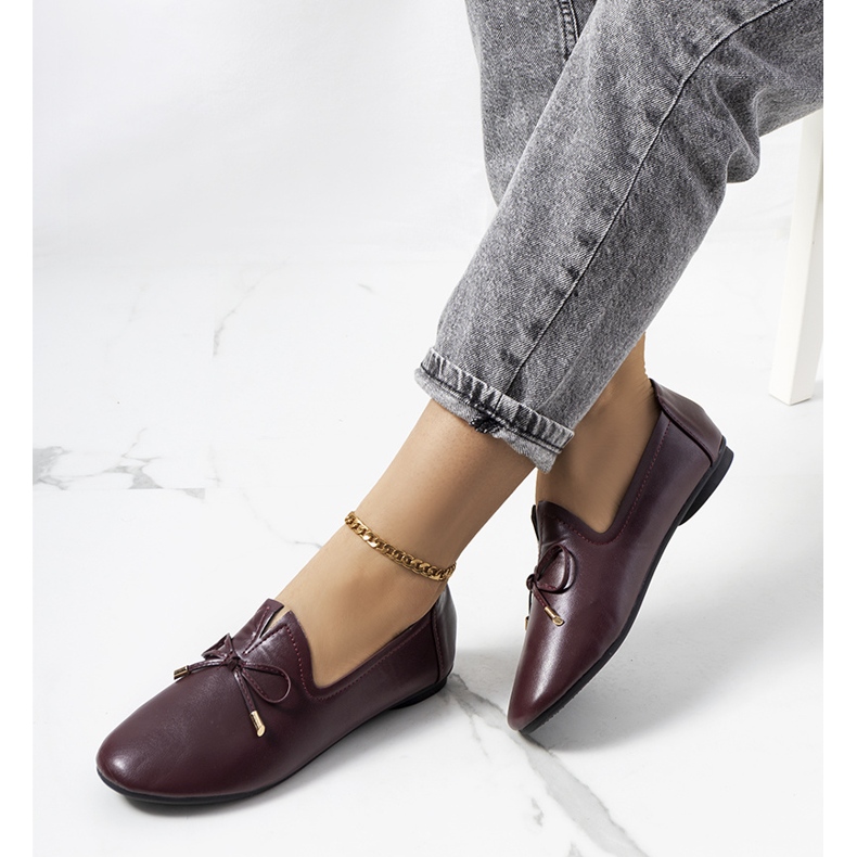Carlsen maroon loafers red 1