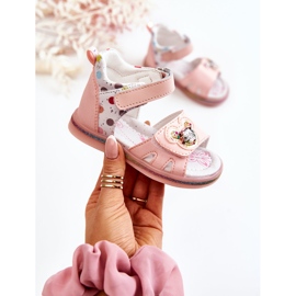 PJ2 Leather Children's Pink Dotty Sandals 1 PJ2 Leather Children's Pink Dotty Sandals 1