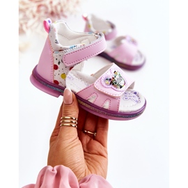 PJ2 Leather Children's Sandals Violet Dotty purple 1