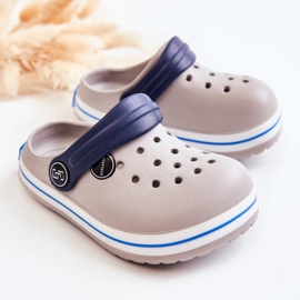 Comfortable Children's Slippers Kroks Gray Colly grey 1 Comfortable Children's Slippers Kroks Gray Colly grey 1